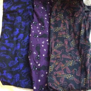 LuLaRoe OS cat leggings bundle